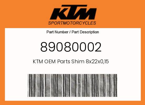 0 Husqvarna OEM Part 89080002
