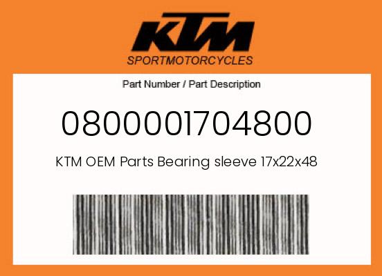 0 Gasgas OEM Part 0800001704800