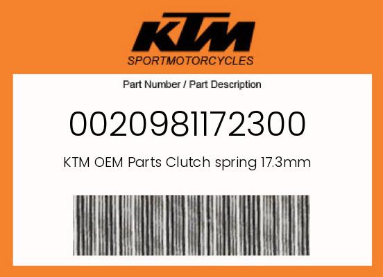 Clutch spring 17.3mm undefined
