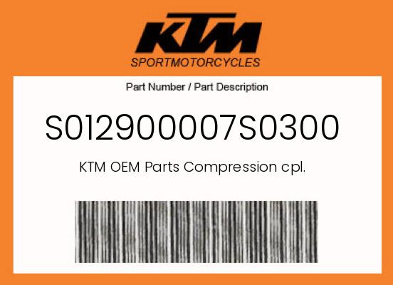 0 KTM OEM Part S012900007S0300