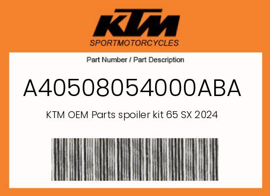 0 KTM OEM Part A40508054000ABA