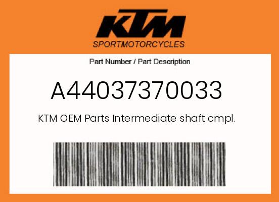 0 KTM OEM Part A44037370033