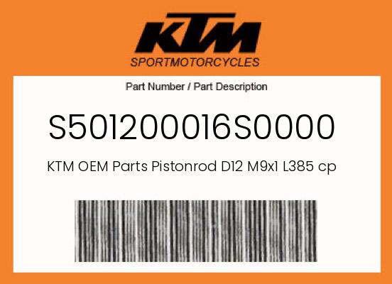 0 KTM OEM Part S501200016S0000