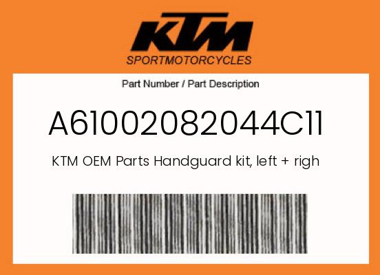 KTM OEM Handguard Kit Left & Right 2023-2024 790 Adventure - A61002082044C11 undefined