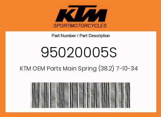 0 KTM OEM Part 95020005S