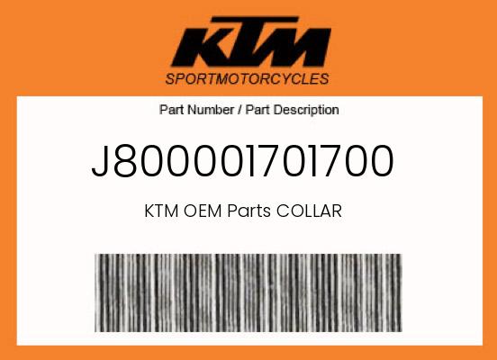 0 KTM OEM Part J800001701700