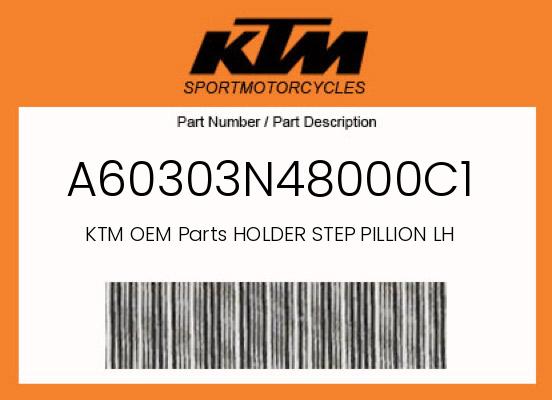 0 KTM OEM Part A60303N48000C1