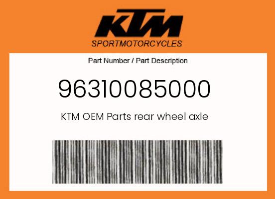 0 KTM OEM Part 96310085000