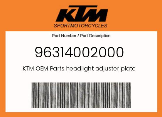 0 KTM OEM Part 96314002000