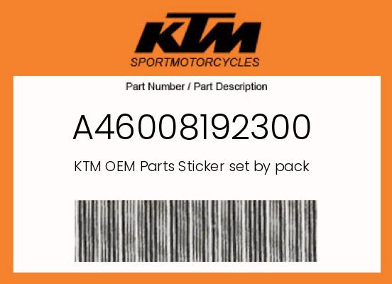 0 KTM OEM Part A46008192300