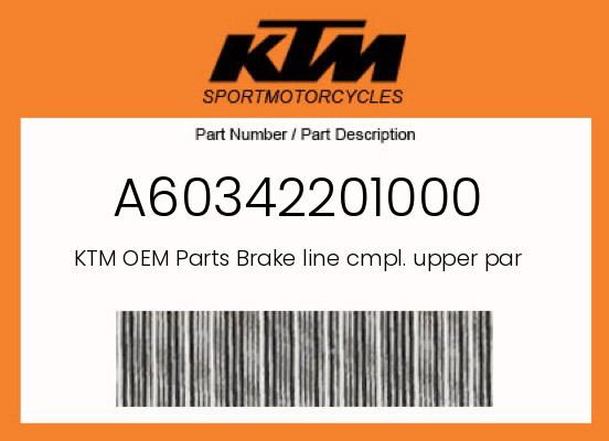 0 KTM OEM Part A60342201000