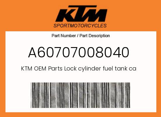 0 KTM OEM Part A60707008040