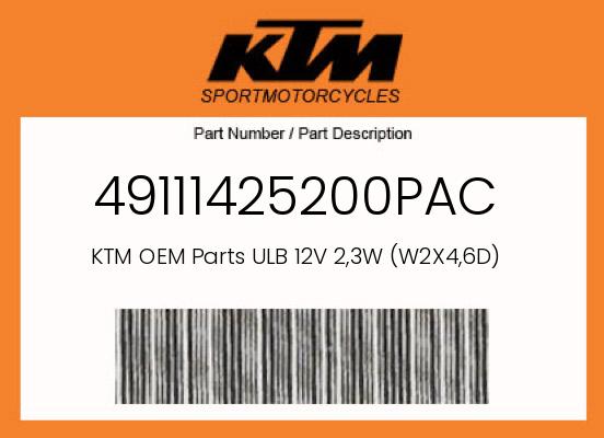 0 KTM OEM Part 49111425200PAC