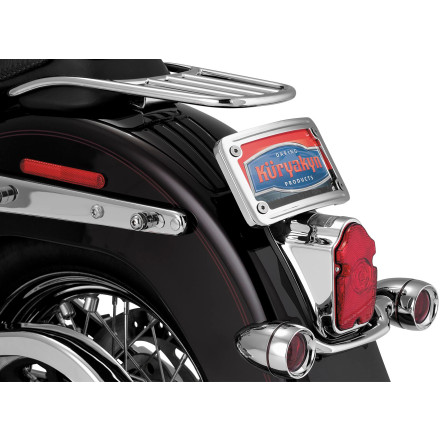 Kuryakyn Curved Laydown License Plate Mount Kuryakyn Curved Laydown License Plate Mount