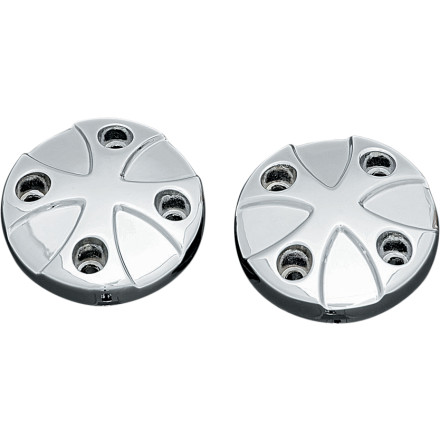 Kuryakyn ISO Maltese Cross End Caps Kuryakyn ISO Maltese Cross End Caps