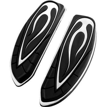 Kuryakyn Driver Floorboard Covers - Flame Kuryakyn Driver Floorboard Covers - Flame