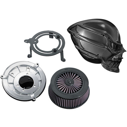 Kuryakyn Skull Air Cleaner Kit - Black