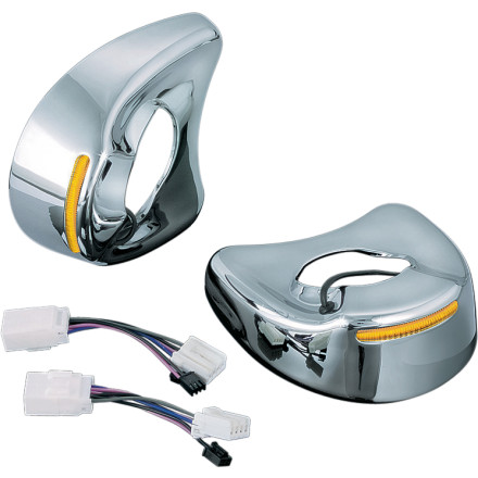 Kuryakyn Lighted Mirror Caps Kuryakyn Lighted Mirror Caps
