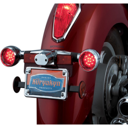 Kuryakyn Deep Dish Rear Turn Signal Bezels With LEDs