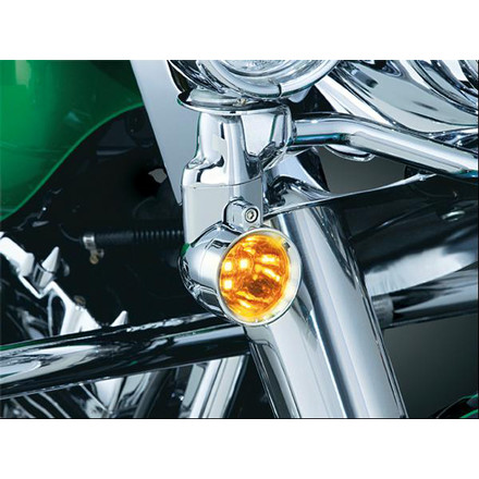 Kuryakyn Dual-Function Silver Bullets With Saddle Mounts Kuryakyn Dual-Function Silver Bullets With Saddle Mounts