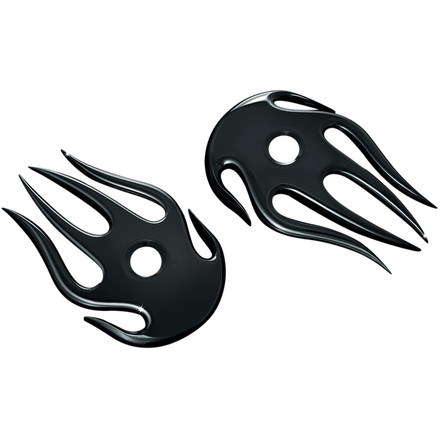 Kuryakyn Flame Mirror Accents For Harleys Kuryakyn Flame Mirror Accents For Harleys
