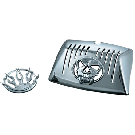 Kuryakyn Front Fender Tip Lens Grill With Emblems Kuryakyn Front Fender Tip Lens Grill With Emblems