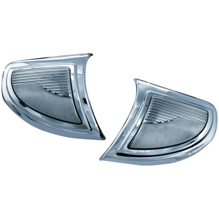 Kuryakyn Headlight Outer Trim With Turn Signal Accents Kuryakyn Headlight Outer Trim With Turn Signal Accents