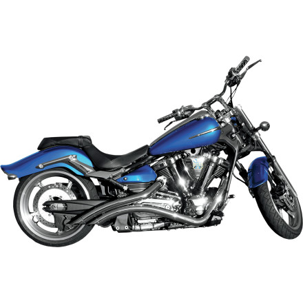 LA Choppers Curvedd Exhaust System LA Choppers Curvedd Exhaust System