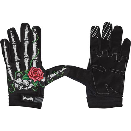 Lethal Threat Women's Rose Bone Gloves Lethal Threat Women's Rose Bone Gloves