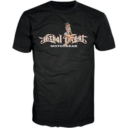 Lethal Threat Spark Plug Pin Up T-Shirt Lethal Threat Spark Plug Pin Up T-Shirt