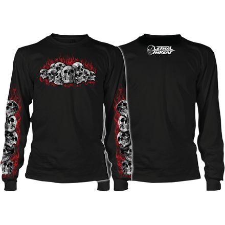Lethal Threat Skull Pile Long Sleeve T-Shirt Lethal Threat Skull Pile Long Sleeve T-Shirt