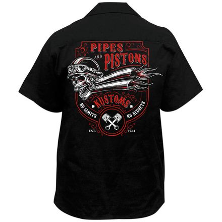 Lethal Threat Pipes And Pistons Work Shirt Lethal Threat Pipes And Pistons Work Shirt