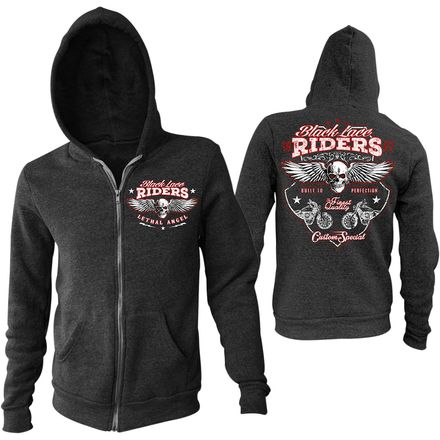 Lethal Threat Women's Lethal Angel Black Lace Riders Zip Hoody Lethal Threat Women's Lethal Angel Black Lace Riders Zip Hoody