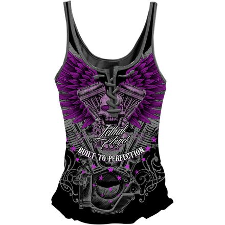 Lethal Threat Women's Lethal Angel V-Twin Skull Tank