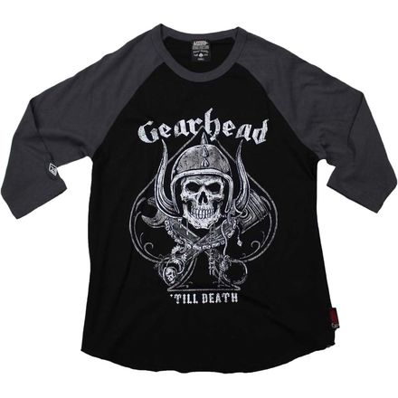 Lethal Threat Gearhead Raglan Shirt Lethal Threat Gearhead Raglan Shirt