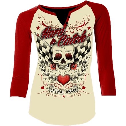 Lethal Threat Women's Lethal Angel Hard 2 Catch Raglan Shirt