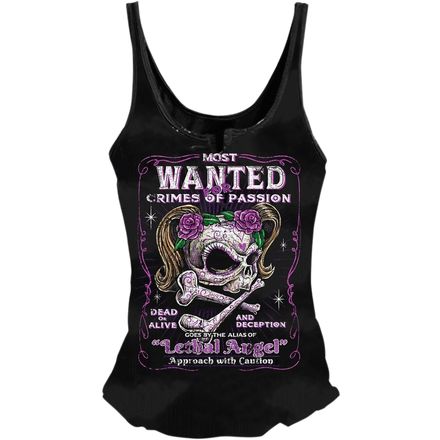 Lethal Threat Women's Lethal Angel Most Wanted Tank Lethal Threat Women's Lethal Angel Most Wanted Tank
