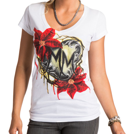 Metal Mulisha Women's Winter Flowers T-Shirt Metal Mulisha Women's Winter Flowers T-Shirt
