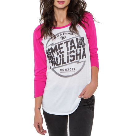 Metal Mulisha Women's Fast Times Raglan Shirt Metal Mulisha Women's Fast Times Raglan Shirt