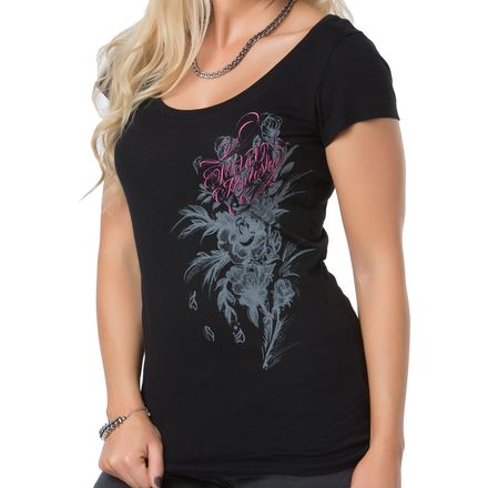 Metal Mulisha Women's Dani G Devoted Fitted T-Shirt Metal Mulisha Women's Dani G Devoted Fitted T-Shirt