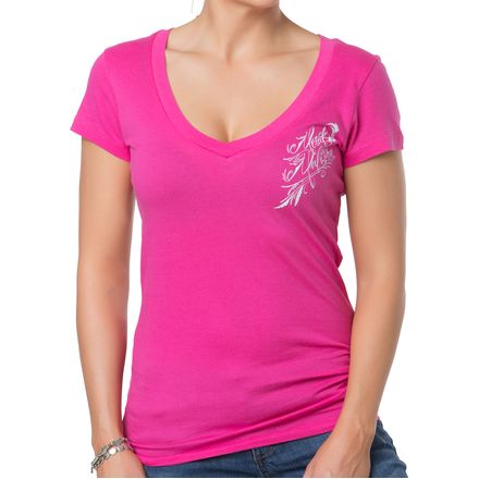 Metal Mulisha Women's Take Off V-Neck T-Shirt Metal Mulisha Women's Take Off V-Neck T-Shirt