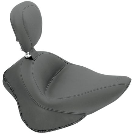 Mustang Wide Touring Solo Seat with Backrest Mustang Wide Touring Solo Seat with Backrest