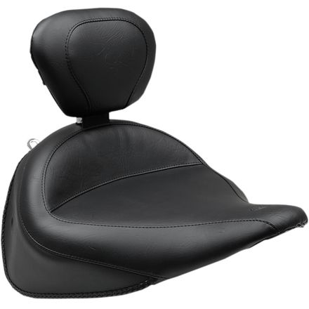 Mustang Wide Solo Seat With Driver Backrest Mustang Wide Solo Seat With Driver Backrest