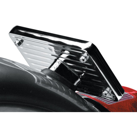 Arlen Ness ZZZ Grooved License Backing Plate Arlen Ness ZZZ Grooved License Backing Plate