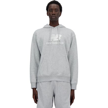 New Balance Sport Essentials Fleece Logo Men Hoodie Grey main image 1