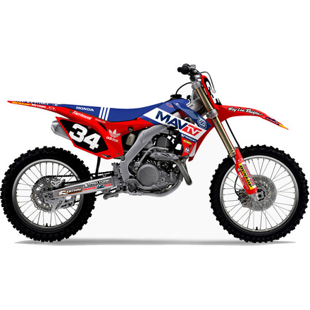 N-Style 2014 Troy Lee Designs/Mav TV Team Graphics Kit - Honda N-Style 2014 Troy Lee Designs/Mav TV Team Graphics Kit - Honda