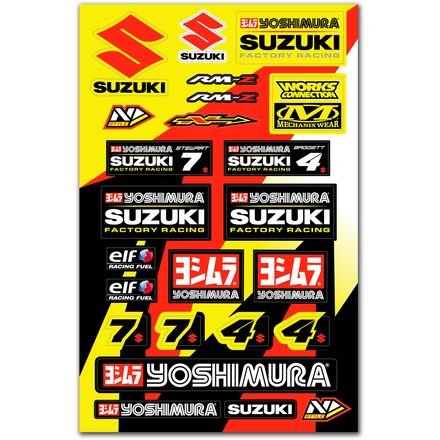 N-Style Universal Decal Kit - Yoshimura Suzuki N-Style Universal Decal Kit - Yoshimura Suzuki