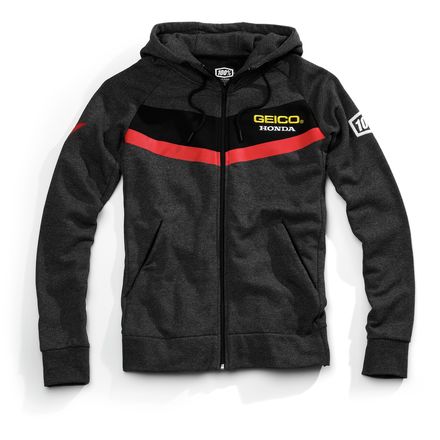 100% Geico Honda Point Zip Hoody