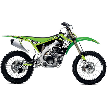 One Industries 2013 Checkers Graphic Kit - Kawasaki