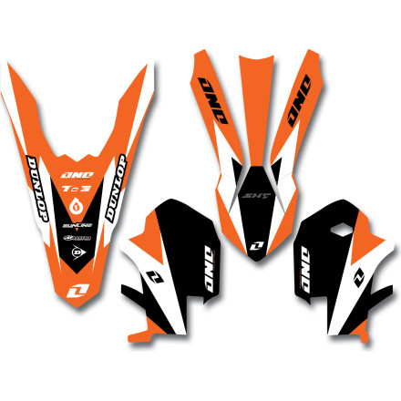 One Industries 2013 Delta Graphic Trim Kit - KTM One Industries 2013 Delta Graphic Trim Kit - KTM